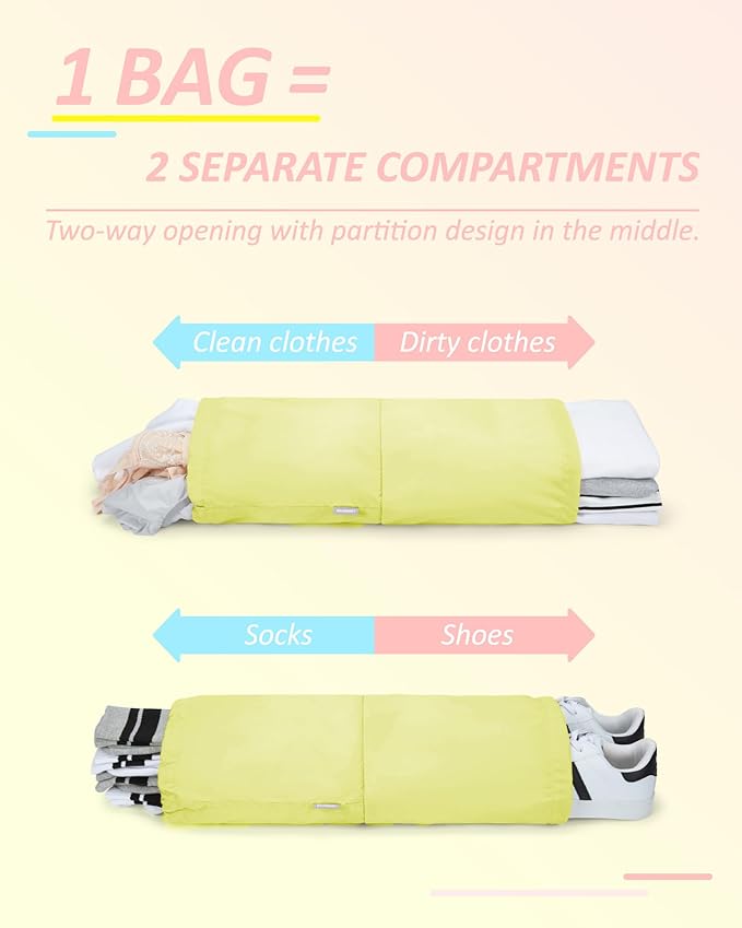 BAGSMART 6 Set /4 Set/2 Set Compression Packing Cubes for Travel, Lightweight Luggage Organizer Bags, Durable Space Saver Bag