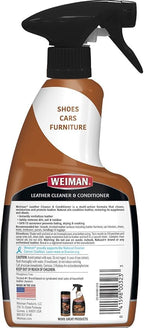 Weiman Leather Cleaner and Conditioner for Use on Your Couch Chair Purse Wallet Shoes Boots Saddle Belt Jacket Car Seat