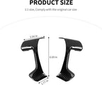 JeCar Steering Wheel Trim Covers Interior Accessories Compatible with Chevy Silverado/Tahoe/Suburban/Avalanche/GMC Yukon/GMC Sierra/Escalade 2007-2013 & Captiva 2012-2017, Black Carbon Fiber Finish