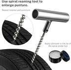 AUTOWN Flat Tire Repair Kit with Plug 68 Pcs for Car, Motorcycle, ATV, Jeep, Truck, Tractor Flat Tire Repair (2-Pack) (Set of