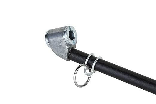 Milton 976BKL Dual Head Angled Chuck Tire Pressure Service Gauge, Non-Slip Grip Matte Black Poly Finish -13” 1-160 PSI For Large Vehicle Tires