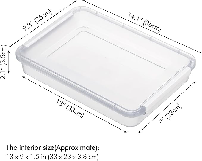 Poeland Portable Project Case File Document Storage Organizer 2 Pack