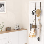HapiRm Over Door Hat Rack - 2 Packs Hat Organizer with 8 Hooks Design, Hanging Baseball Cap Organizer Storage Holds Up to 40 