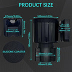 Adjustable Large Cup Holder Adapter, Universal Storage Expander Big Cup Holder Change Organizer for Most Vehicles