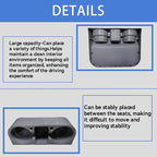 Car Cup Holder Cup Holder for Car Seat Cup Holder for Car Multifunctional Portable Console Side Pocket Car Seat Gap Filler Organizer Vehicle Seat Cup Cell Phone Drink Holder Storage Box (Gray)