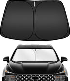 ARISMOTOR Windshield Sun Shade for Hyundai Santa Fe 2019-2025 2026, Custom Fit Foldable Front Window Sunshade Sun Visor Protector, Block UV Rays Keep Your Car Cooler