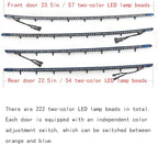 Car Interior Door LED Lighting Ambient Light Trim Strip Accessories for BMW 3 Series F30 F31 320i 328i 330i 335i 340i Door Two-Color Atmosphere Lamp Replacement Cover (Blue)