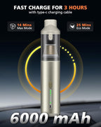 Car Vacuum Portable with 16000Pa Powerful Suction, Handheld Vacuum Cordless Rechargeable Blow & Suction 4 in 1, Small Vacuum 
