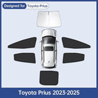 6pcs Car Window Shades for Toyota Prius 2023 2024 2025, Full Car Window Covers for Privacy, Sunshades for Prius Front Rear Windshield Side Windows to Block UV and Protect Privacy