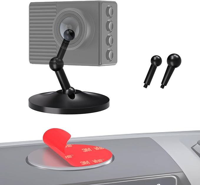for Garmin Dash Cam Mount,Aluminum Magnetic Instrument Panel Bracket,Compatible with Garmin Mini/Mini 2/Mini 3/45/46/47/55/56/57/65W/66W/67W/Tandem/ X110/X210/X310 etc (8.55mm/11mm Ball Heads)