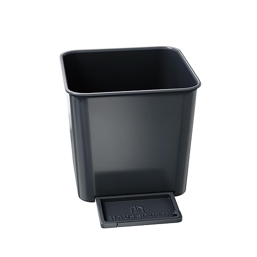 Car Trash Can for Vehicles Leakproof Compact Garbage Bin w/Stability Flap, Anti-Slip Base, Portable Trash Holder for Cars, Trucks, SUVs, Minivans (Gray, Small)
