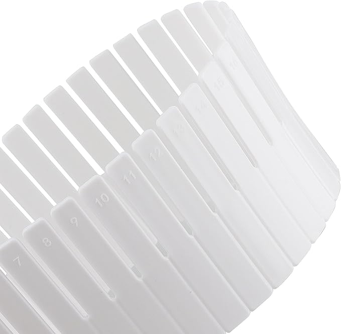 JOIKIT 64 Pack White Plastic DIY Grid Drawer Dividers, Adjustable Drawer Divider Organizer, Household Storage Makeup Socks Un