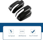 2 PCS Door Rearview Mirror Cover for Dodge RAM 1500 TRX 2021-2024 Exterior Decoration Accessory Kit (Gloss Black)