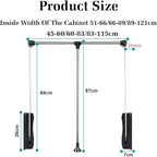 Pull Down Clothes Rail,Extendable Wardrobe Rod,Adjustable Telescopic Lift with Return,Wardrobe and Closet Clothing Storage,Sp