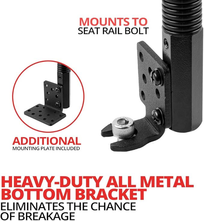 Tackform Tablet Mount for Car and Truck [ELD Mount] Industrial 22 Inch Aluminum Rod Gooseneck Seat Rail Holder for Taxi, Van, Vehicle, Semi, etc. Compatible with iPad, Galaxy, Surface and More.