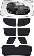 Car Window Shades for Chevrolet Tahoe 2015-2020, Full Car Window Covers for Privacy, Sunshades for Tahoe Front Rear Windshield Side Windows to Block UV and Protect Privacy(8pcs)