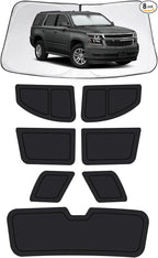 Car Window Shades for Chevrolet Tahoe 2015-2020, Full Car Window Covers for Privacy, Sunshades for Tahoe Front Rear Windshield Side Windows to Block UV and Protect Privacy(8pcs)