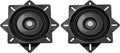 uxcell 2Pcs 8" Bar Stool Swivel Replacement, 360° Rotation Lazy Susan Turntable, Square Semi-Ball Bearing Seat Swivel Base Mo