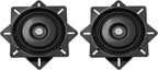 uxcell 2Pcs 8" Bar Stool Swivel Replacement, 360° Rotation Lazy Susan Turntable, Square Semi-Ball Bearing Seat Swivel Base Mo