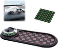Multifunction Car Anti-Slip Mat, Non-Slip Dashboard Storage Pad with 360° Rotatable Phone Holder & Temporary Parking Number, 