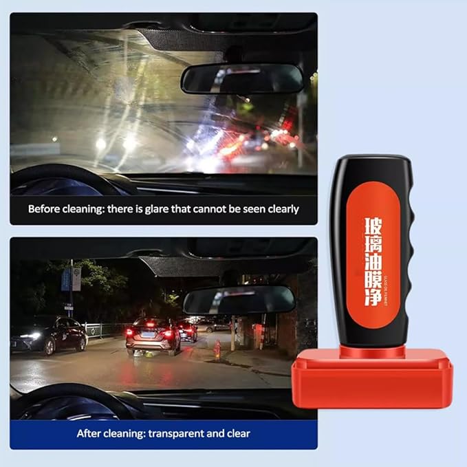 ELEFOCUS Automotive Glass Cleaner,120ml Car Rain-proof Anti-fog Agent Oil Film Remover Sponge Car Window Wiper (Anti Fog)