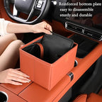 Car Trash Can, Leak-Proof Waterproof Trash Bin Collapsible Portable Auto Garbage Bag Large Capacity Trashcan Storage Bag Multipurpose Car Organizer Hanging (Black)