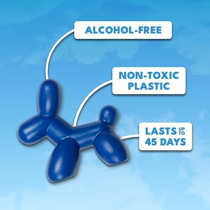 Little Pup 96603-6PK Ocean Splash Scent, Car Air Freshener, Clips to A/C Air Vent, Alcohol-Free Fragrance Oil, Non-Hazardous 