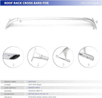300LBS Full Aluminum Roof Rack Cross Bars for 2014-2020 Rogue, Aluminum Anti-Corrosion CrossBars Cargo Carrier for Rooftop Bag Luggage Kayak Bicycles Canoe