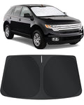 TINGLU Sun Shade for Ford Edge 2007-2014 Accessories Windshield Sun Shade Window Shade UV Rays Protection Sun Visor Cover with Steering Wheel Sunshade Storage Bag