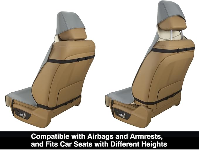 Waterproof Neoprene Car Seat Cover, Sweatproof Non-Slip Seat Protector, Universal Fit for Front Bucket or Rear Bench Seat of 
