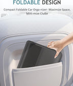 FLORICH 2 Pack Car Seat Organizer & Trash Can 2-in-1, Hanging Backseat Storage with 2 Strap Installation for SUV Truck Sedan