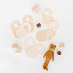 3 Sprouts Baby Closet Dividers 8-Piece Set Newborn to 2T - Double-Sided Organizer for Nursery Clothing Storage - Neutral
