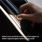 Trunk LED Light Strip for Tesla Model 3 2018-2023 - Waterproof & Easy Installation Interior Lighting Bar with Flexible Silicone, Trunk Ambient Lighting Accessories (DC 15V, Cool White)