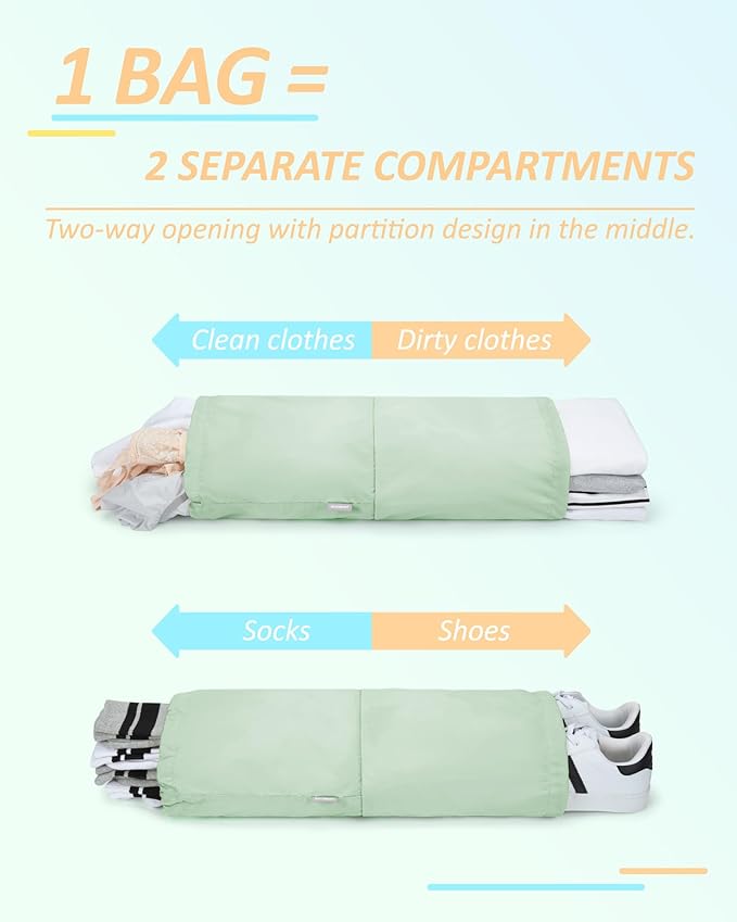 BAGSMART 6 Set /4 Set/2 Set Compression Packing Cubes for Travel, Lightweight Luggage Organizer Bags, Durable Space Saver Bag