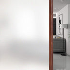 WPCTEV Window Privacy Film Frosted Glass Static Cling UV Sun Blocking Heat Control Window Tint Day and Night Insulation Home Bathroom Door Decorative Frosting Cover, 17.5 Inch x 8 Feet, Pure
