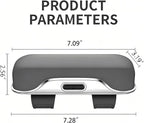 GDQ Sunglass Holder for Car Visor Clip Glasses Case Car Sunglasses Case for Car Sun Visor Glasses Storage Box Car Sunglass Holder Car Visor Accessories Universal for SUV Sedan Truck (Gray)