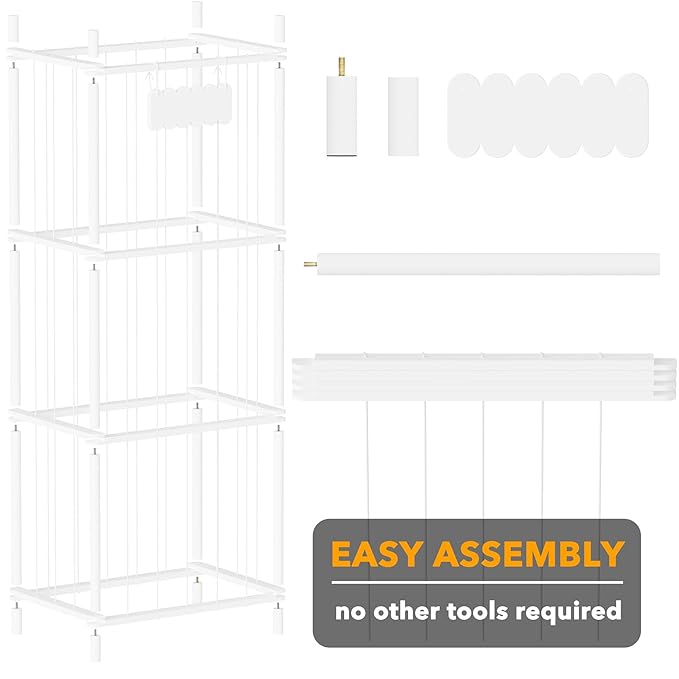 SpaceAid Stuffed Animal Storage Organizer, Wood Animals Zoo Toy Plushies Storage Holder, Large Capacity Plush Toy Cage for Pl