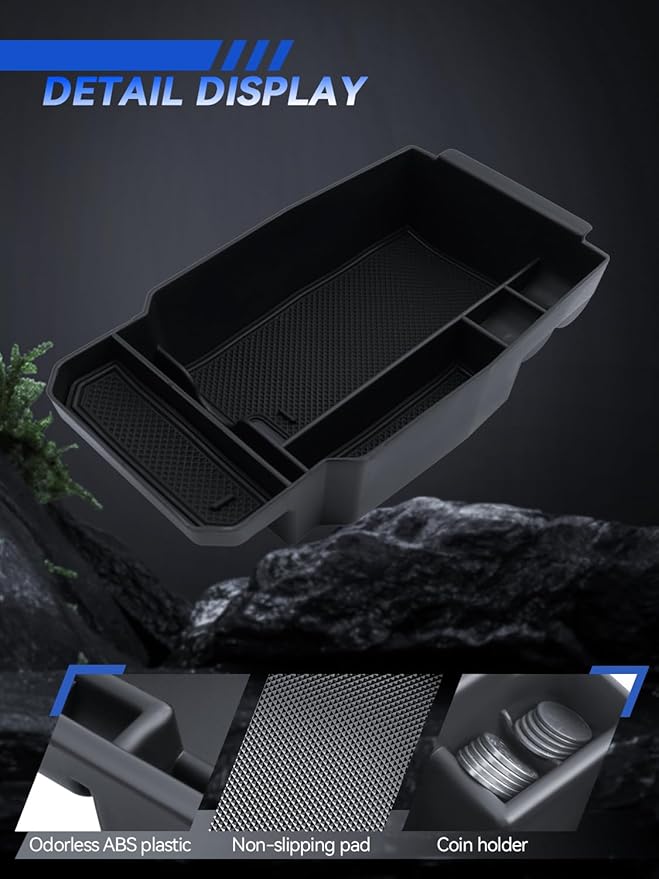 for CX-50 Center Console Organizer 2023 2024 2025 2026 Mazda CX50 Accessories Armrest Tray Middle Storage Box Insert Container Durable ABS Plastic