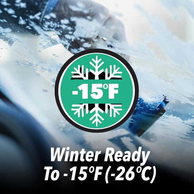 Clean Revolution EV Windshield Washer Fluid, 128oz 2-Pack, 100% Methanol-Free, Winter Ready up to -15°F, Compatible with Elec