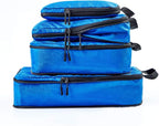 COVAX 4 Set Compression Packing Cubes, Travel Luggage Organizers and Storage Packing Cubes, Blue