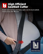 Window Breaker Seatbelt Cutter - 200 MPa Car Window Breaker Tool Under Water, Portable Car Glass Breaker for Automotive Escap