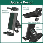 Car CD Slot Mount Tablet Holder for 4-13" iPad & Phone, Universal 360° Rotation Car Truck Front CD Player Tablet Mount for iPad Pro 12.9 Air Mini Generation, Galaxy Z Fold 4 3, iPhone
