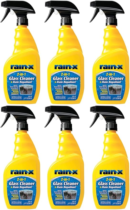 Rain-X 2-in-1 Glass Cleaner (23 oz) - 6 Pack
