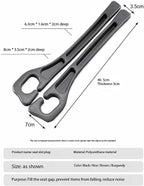 Car Seat Gap Filler Organizer Universal Fit Car SUV Truck Console Side Plug Strip Stopping Phone Key from Falling, Pack of 2 Black (Black)