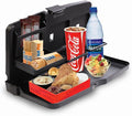 ZONETECH Multi-Functional Portable Foldable Car Backseat Tray Desk - Black Vehicle Table for Food, Meal, Snack, Laptop - Stay Organized When on The Go (1-Pack)