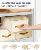 DIMJ Wardrobe Clothes Organizer, Foldable Closet Organizers for Clothing, Fabric Clothes Organizer, Closet Organizers and Sto