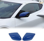 Door Rear View Mirror Cover Cap Compatible with Chevrolet Corvette C8 2020-2026, ABS Side View Mirror Cover, Auto Door Rearview Mirror Protective Trim Cap 2Pcs (Blue)