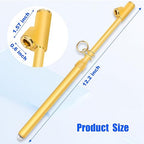 2-Pack Dual Head Tire Pressure Gauge – Heavy Duty 10-150 PSI Air Pressure Gauge with Stainless Steel Body, Metal Nozzle & Durable Plated Brass – for Cars, Trucks, Bikes, RVs (Gold)