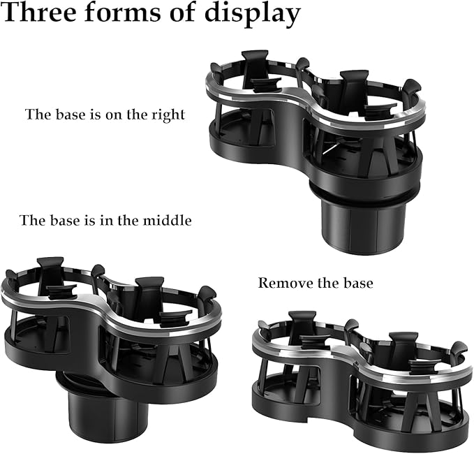 Adjustable Car Cup Holder Expander with Cup Diameter Less Than 2.55inches-fit cola Drink Cups Holder,2 in 1 cupholder for Cof
