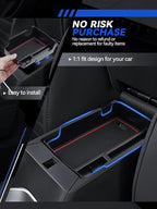 for Dodge Hornet Center Console Organizer Dodge Hornet 2023 2024 2025 GT/GT Plus R/T R/T Plus Accessories Armrest Tray Middle Storage Box Insert Container Durable ABS Plastic